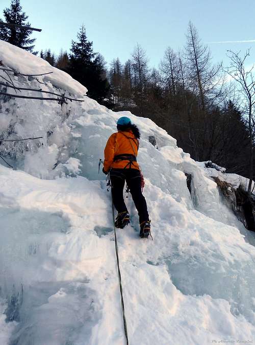 An ice-fall in Orco Valley