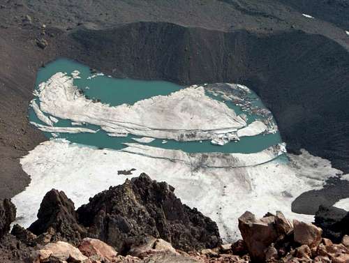 Glacier lake near Collier Butte