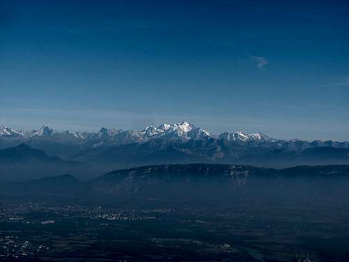 Mont Blanc from Reculet