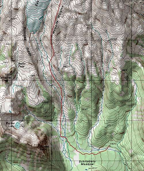 Matcalfe Moraine Topographic Map