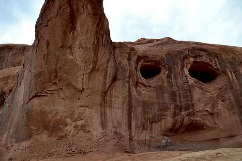 Rock Face near Corona Arch, Utah