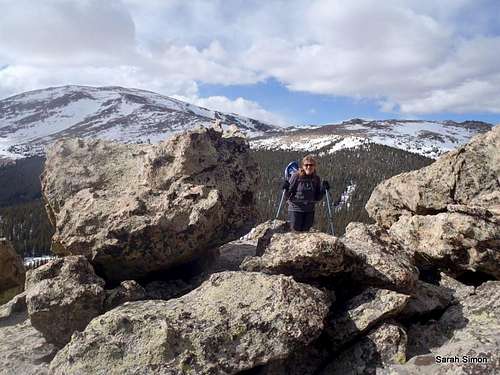 Astroclimber on the boulders