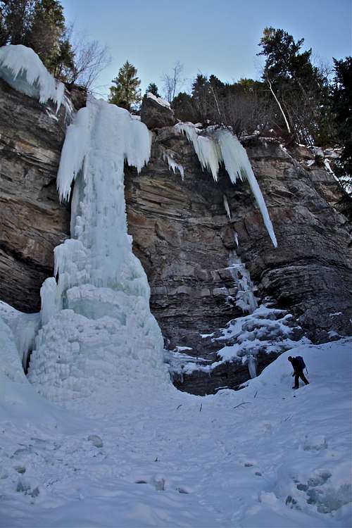 Ice climbing Vail