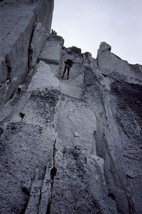 Rappelling the Kain route.
