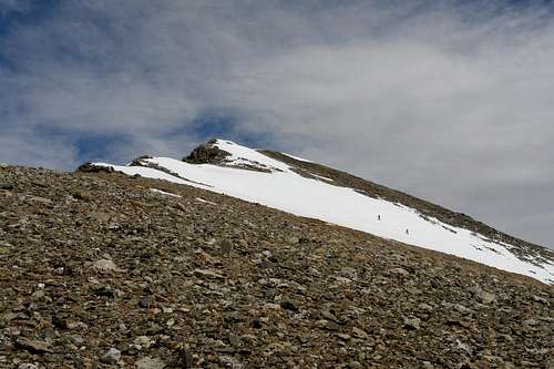 Approaching the summit of Crystal Peak