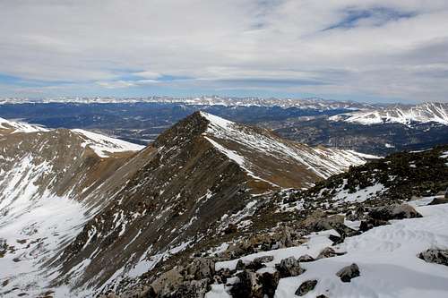 Crystal Peak: summit view towards Peak 10