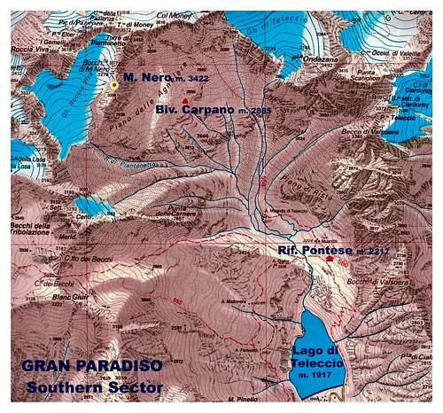 Monte Nero map