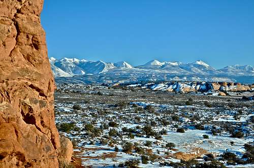 La Sal Mountains seen from...