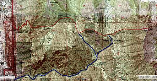 Winter/Spring Route for Provo Peak