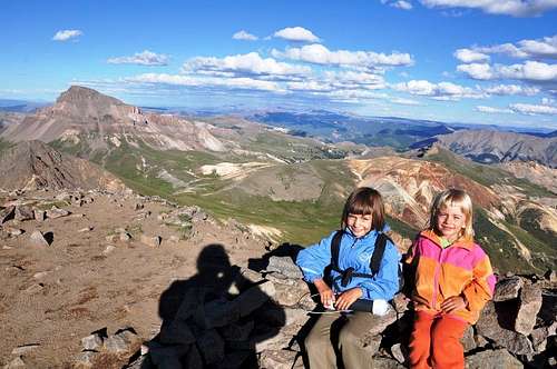 The youngest hikers of  Wetterhorn, 14000+ ft, Colorado