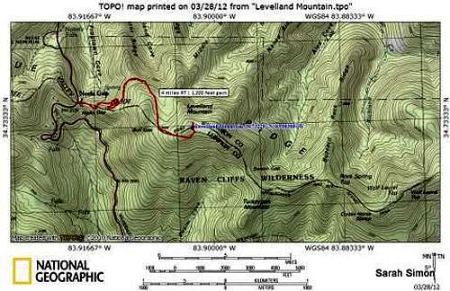 Levelland Mountain Route Map