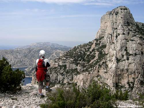 Grande Candelle Arete de Cassis from Concave, Val Vierge