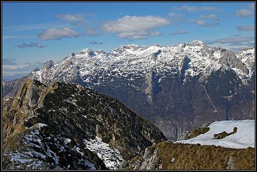 Kanin massif from Krasji vrh