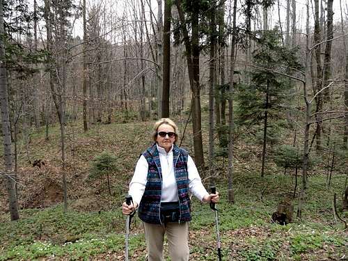 Mount Przedziwna - Our hike – April 12, 2012