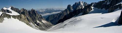 Aiguille Verte from Glacier du Géant