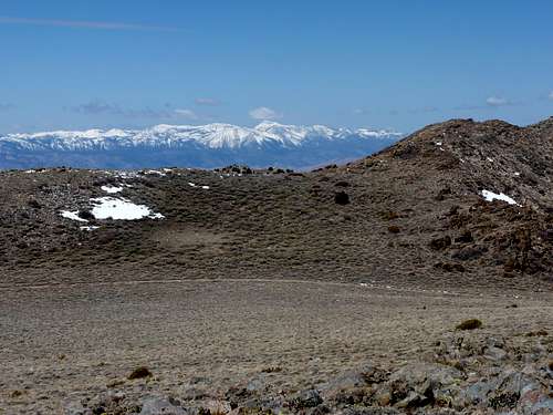 View west to the Sierra Nevada