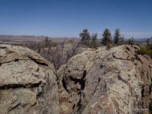 Rocky summit area