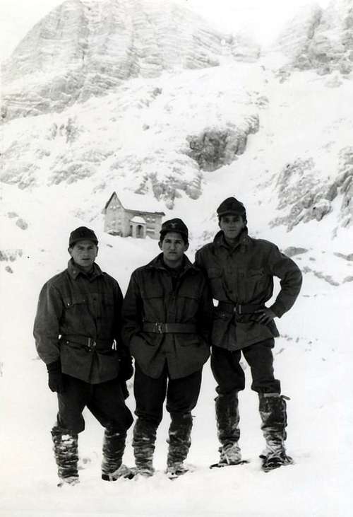 Gilberti Shelter at Monte Canino with 76a Comp. CIVIDALE BTG Genuary 25th, 1968