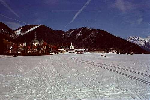 Cross country skiing near the...