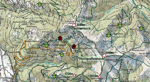 Tschiernock map