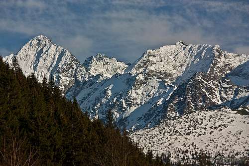 High Tatra peaks from Javorina