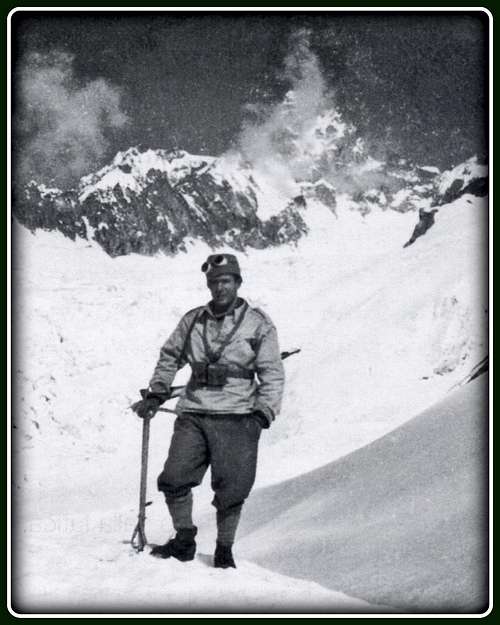 Raffaele Carlesso on Western Alps as a soldier