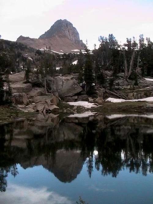Buck Mountain reflected in...