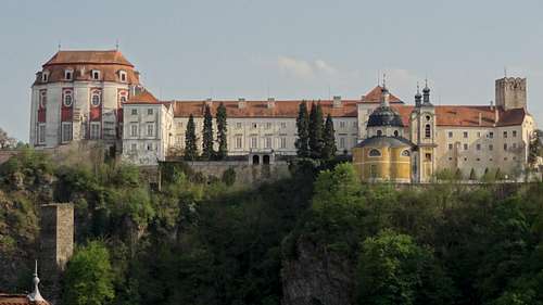 Vranov palace on the cliff