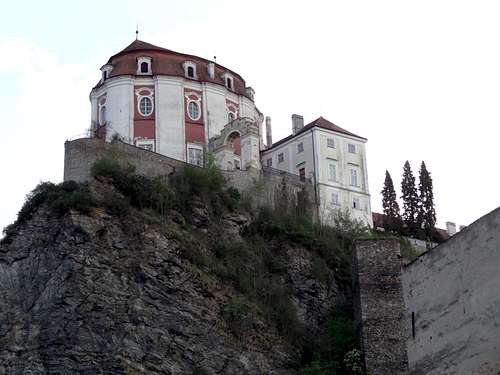 Vranov palace on the cliff