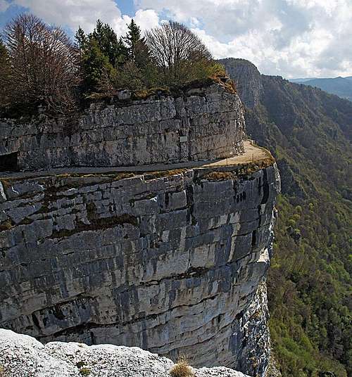 On the ledges of Monte Cengio