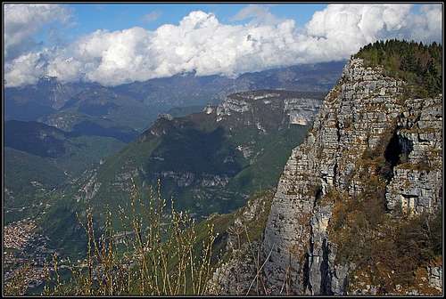 The view from Monte Cengio across Val d'Astico