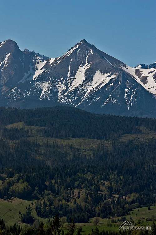 Havran peak from Lapszanka pass