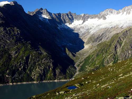 Goscheneralpsee seen from the trail to Bergsee Hut