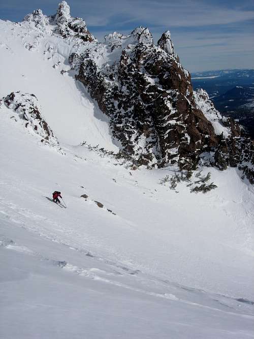 Lassen Peak Summit Ski Descent