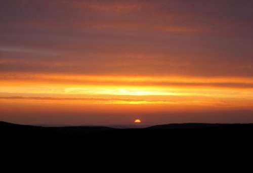 Hahnenkleer Berg at sunset