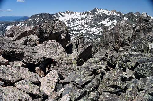 Big Agnes Mountain from the South Ridge of Mount Zirkel