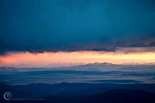 Sunset from Mount Bierstadt