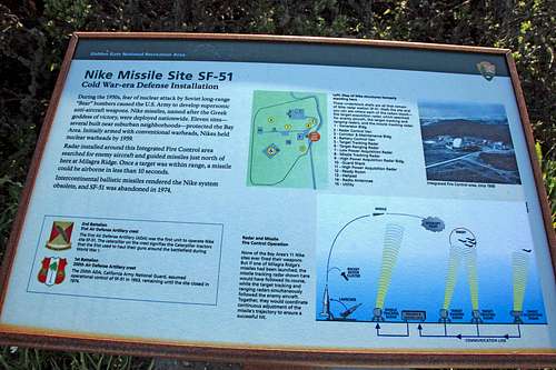 Nike Missile site info sign