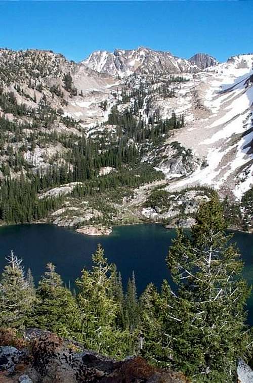 Alpine Lake from the trail to...