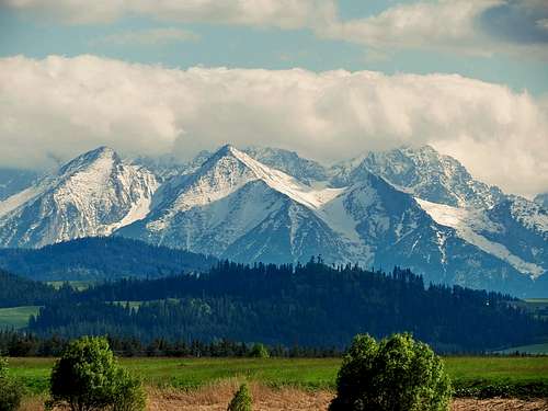 Belianske Tatry, behind - Vysoke Tatry