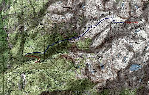 Map of My Horse Creek Route