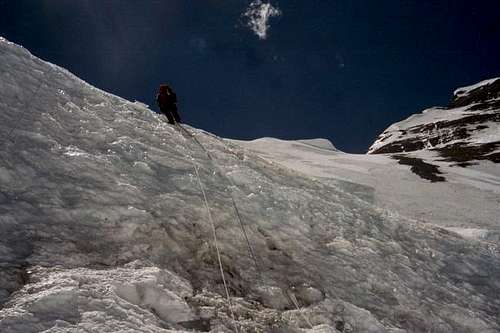 Climbing to the North Col,...