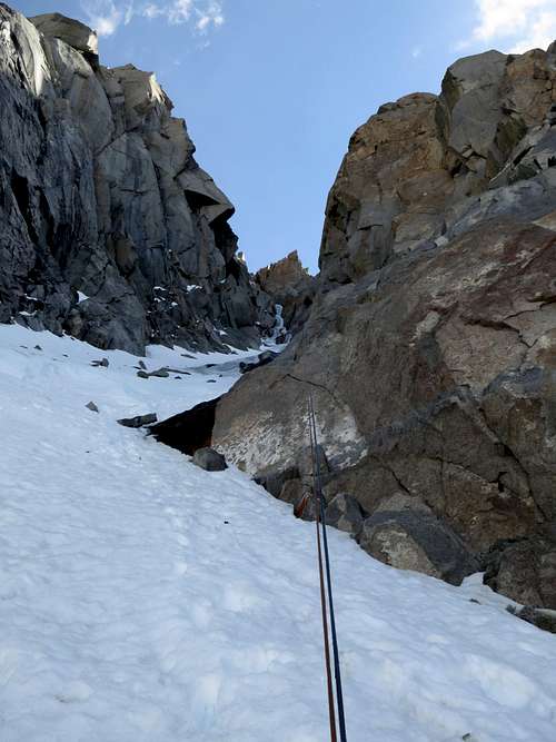 Bottom of the Clyde Couloir