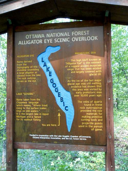 Overlook Sign - Alligator Eye