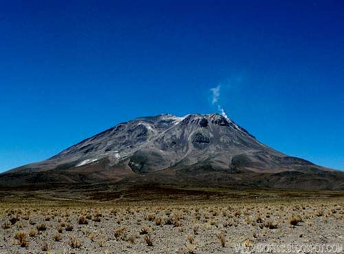 Ollague volcano: 5.865m