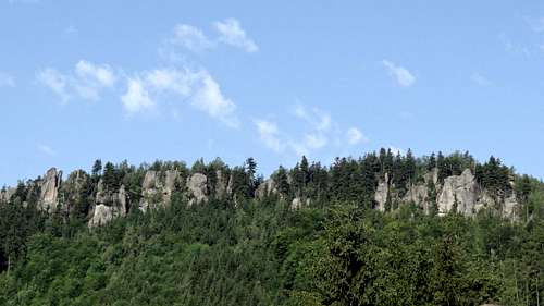 Broumov rocks from Křinice 