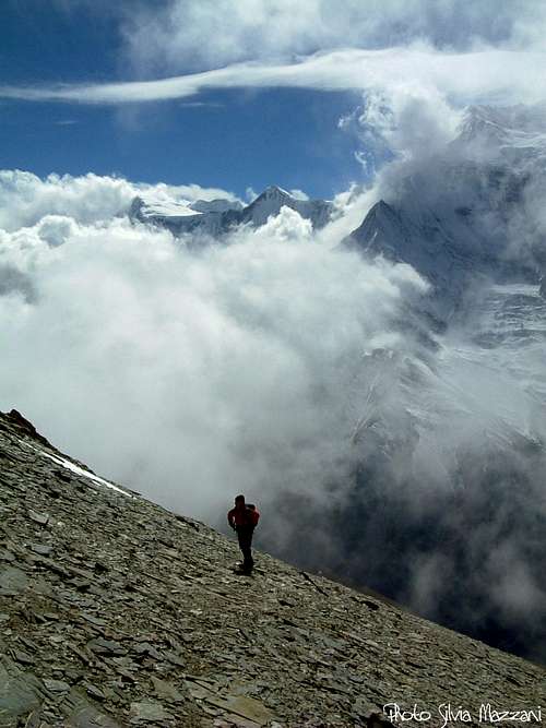 Clouds' games over Annapurna range