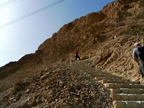 Masada. Snake path