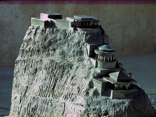 Masada. Herods palace model