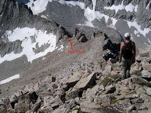 The Descent via South Ridge